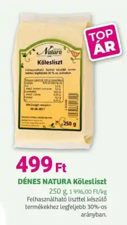 Herbaház DÉNES NATURA Kölesliszt ajánlat