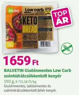 Herbaház BALVETIN Gluténmentes Low Carb szénhidrátcsökkentett kenyér ajánlat