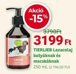 Herbaház TIERLIEB Lazacolaj kutyáknak és macskáknak ajánlat