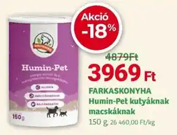 Herbaház Farkaskonyha Humin-Pet kutyáknak macskáknak ajánlat