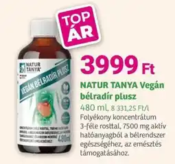 Herbaház NATUR TANYA Vegán bélradír plusz ajánlat