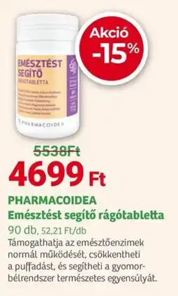 Herbaház PHARMACOIDEA Emésztést segítő rágótabletta ajánlat
