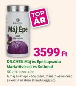 Herbaház DR.CHEN Máj és Epe kapszula Máriatövissel és Kolinnal ajánlat
