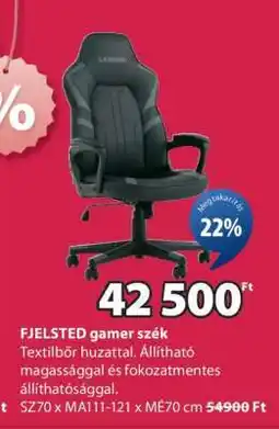 JYSK FJELSTED gamer szék ajánlat
