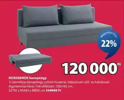 JYSK NORSMINDE kanapéágy ajánlat