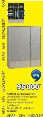JYSK ANNISSE gardróbszekrény ajánlat