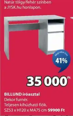 JYSK BILLUND ÍRÓASZTAL ajánlat
