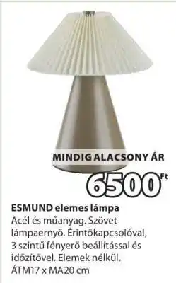 JYSK ESMUND elemes lámpa ajánlat