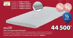 JYSK WELLPUR GOLD T65 világosszürke fekvőbetét ajánlat