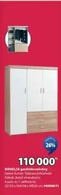 JYSK BIRKELSE gardróbszekrény ajánlat