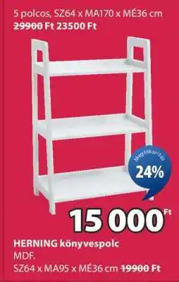 JYSK HERNING KÖNYVESPOLC ajánlat