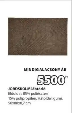 JYSK JORDSKOLM lábtörlő ajánlat