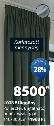 JYSK LYGNE függöny ajánlat