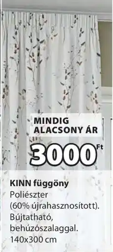 JYSK KINN függöny ajánlat