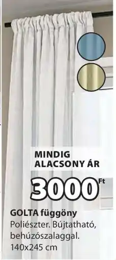 JYSK GOLTA függöny ajánlat