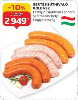 Auchan SERTÉS SÜTNIVALÓ KOLBÁSZ ajánlat