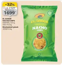 Auchan El Sabor Nacho chips ajánlat