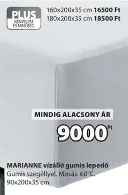 JYSK MARIANNE vízálló gumis lepedő ajánlat