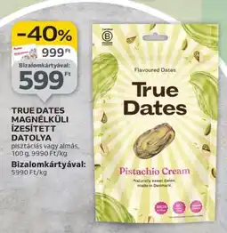 Auchan TRUE DATES MAGNÉLKŰLI ÍZESÍTETT DATOLYA ajánlat