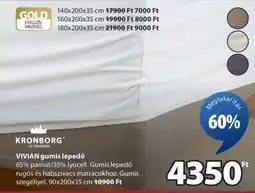 JYSK KRONBORG VIVIAN gumis lepedő ajánlat