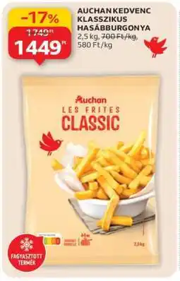 Auchan AUCHAN KEDVENC KLASSZIKUS HASÁBBURGONYA ajánlat