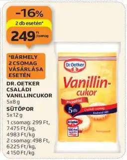 Auchan DR. OETKER CSALÁDI VANILLINCUKOR ajánlat