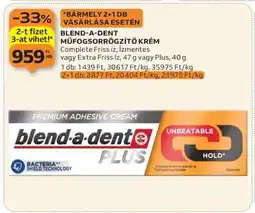 Auchan Blend-a-Dent műfogsorrögzítő krém ajánlat