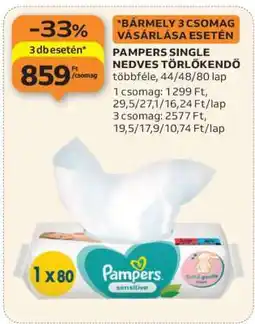 Auchan Pampers Single Nedves Törlőkendő ajánlat