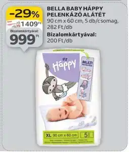 Auchan BELLA BABY HAPPY PELENKÁZÓ ALÁTÉT ajánlat