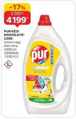 Auchan Pur kézi mosogatószer ajánlat