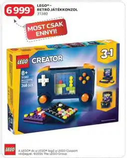 Auchan LEGO – RETRÓ JÁTÉKKONZOL 31380 ajánlat