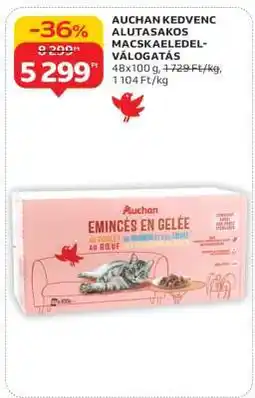 Auchan AUCHAN KEDVENC ALUTASAKOS MACSKAELEDEL-VÁLOGATÁS ajánlat
