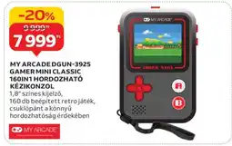 Auchan MY ARCADE DGUN-3925 GAMER MINI CLASSIC 160IN1 HORDOZHATÓ KÉZIKONZOL ajánlat