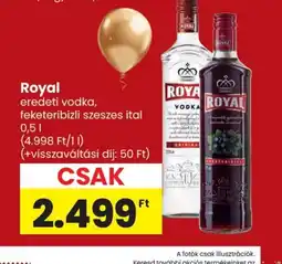 Spar Royal vodka ajánlat