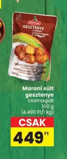 Spar Maroni sült gesztenye ajánlat