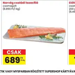 Spar Norvég családi lazacfilé ajánlat