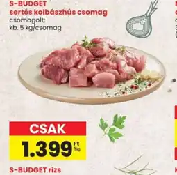 Spar S-BUDGET sertés kolbászhús csomag ajánlat