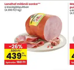 Spar Landhof miláni sonka ajánlat