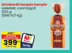 Spar Szívbarát korpás kenyér ajánlat