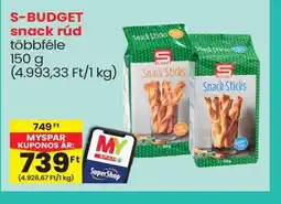 Spar S-BUDGET snack rúd ajánlat