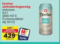 Spar Dreher sörkülönlegesség ajánlat