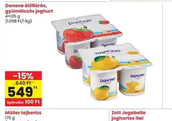 Spar Danone gyümölcsös joghurt ajánlat