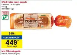Spar SPAR vajas toast kenyér ajánlat