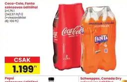 Spar Coca-Cola, Fanta üdítőital ajánlat