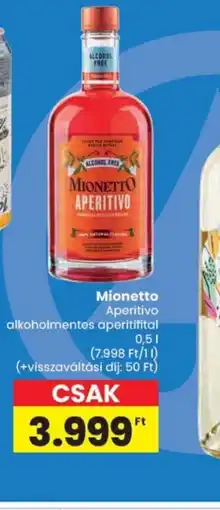 Spar Mionetto Aperitivo ajánlat