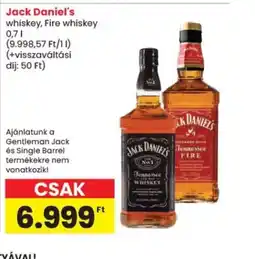 Spar Jack Daniel's whiskey ajánlat