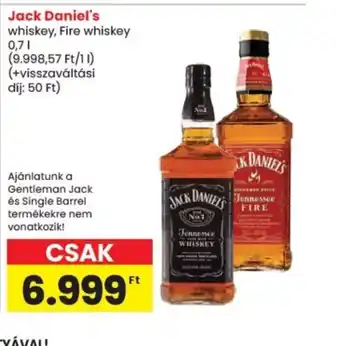 Spar Jack Daniel's whiskey ajánlat
