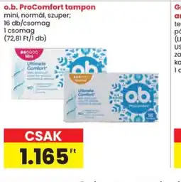 Spar O.B. ProComfort tampon ajánlat