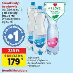 Spar Szentkirályi ásványvíz ajánlat