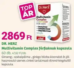 Herbaház DR. HERZ Multivitamin Complex férfiaknak kapszula ajánlat
